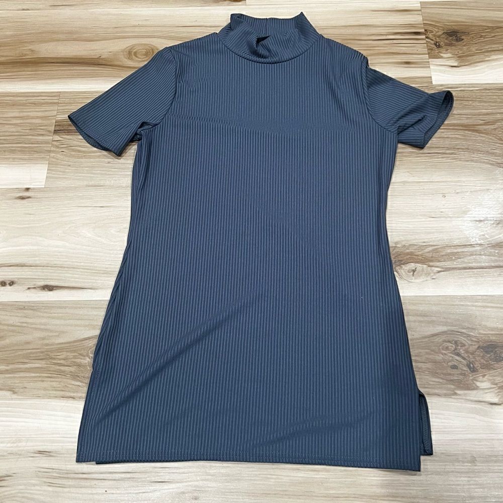 Missguided Blue Stretch Short Sleeve Top Women’s 4